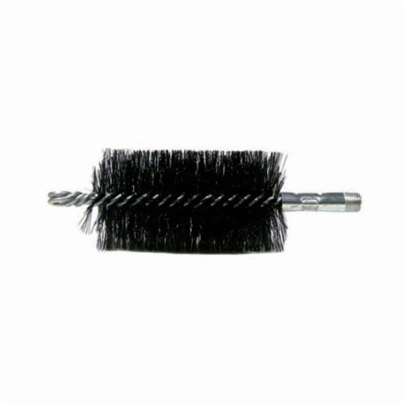 Weiler 44036 Industrial Grade Performance Line Maintenance Tube Brush, 1-3/4 in Dia x 4-1/2 in L, 7-1/2 in OAL, 0.012 in Dia Filament/Wire, Steel Fill