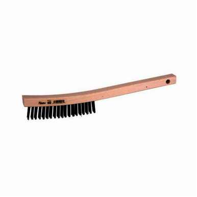 Weiler 44053 Scratch Brush, 5-1/2 in Brush, 14 in L x 7/8 in W Block, 1-3/16 in Steel Trim