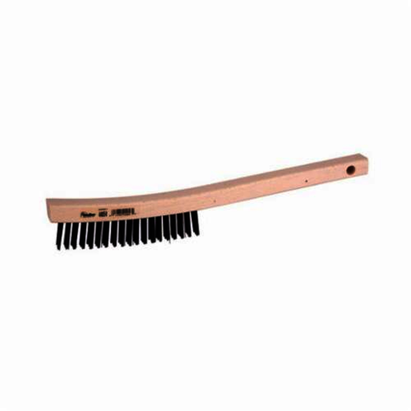 Weiler 44054 Scratch Brush, 5-1/2 in Brush, 14 in L x 7/8 in W Block, 1-3/16 in Stainless Steel Trim