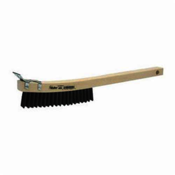 Weiler 44055 Scratch Brush With Scraper, 5-1/2 in Brush, 14 in L x 7/8 in W Block, 1-3/16 in Steel Trim