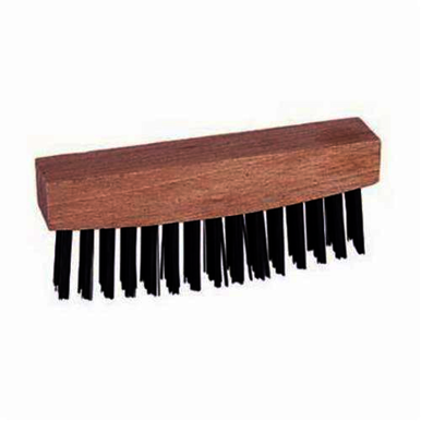 Weiler 44070 Scratch Brush, 4-1/2 in Brush, 4-5/8 in L x 7/8 in W Block, 4-5/8 in OAL, 1-1/8 in Steel Trim