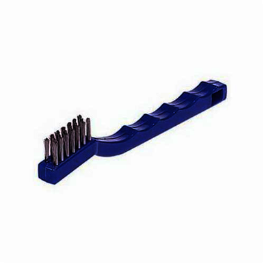 Weiler 44075 Small Handle Scratch Brush, 1-3/8 in Brush, 7-1/2 in L x 1/2 in W Block, 1/2 in Stainless Steel Trim