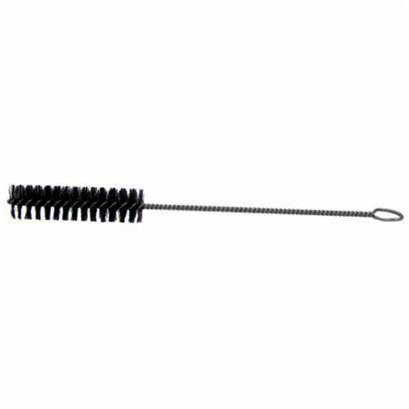 Weiler 44113 Maintenance Tube Brush, 1 in Dia x 4 in L, 12-1/4 in OAL, 0.014 in Dia Filament/Wire, Nylon Fill