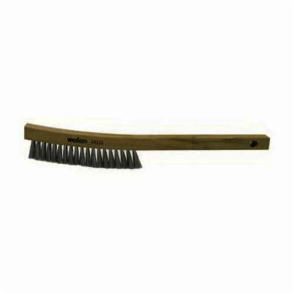 Weiler 44116 Plater Scratch Brush, 5-1/2 in Brush, 13 in L x 7/8 in W Block, 1 in Steel Trim