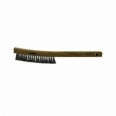 Weiler 44240 Plater Scratch Brush, 5 in Brush, 10 in L x 1-1/8 in W Block, 1 in Stainless Steel Trim