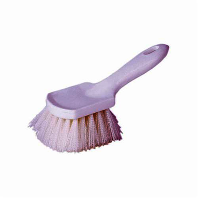 Weiler 44416 Short Handle Utility Scrub Brush, 8 in L Block, 2 in Nylon Trim