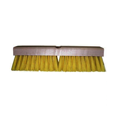 Weiler 44438 Deck Rectangular End Scrub Brush, 12 in L Block, 12 in OAL, 2 in Polypropylene Trim
