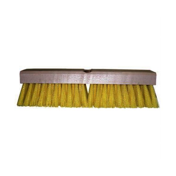 Weiler 44438 Deck Rectangular End Scrub Brush, 12 in L Block, 12 in OAL, 2 in Polypropylene Trim