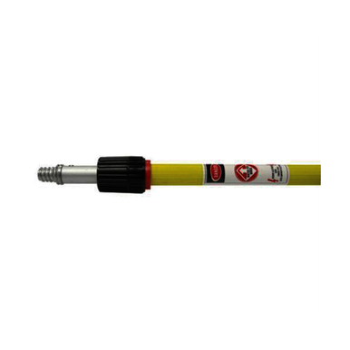 Weiler 44499 Threaded Tip Telescoping Handle, 7/8 in Dia x 6 to 12 ft L, Metal
