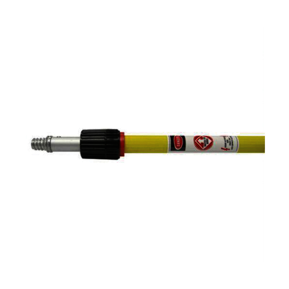 Weiler 44499 Threaded Tip Telescoping Handle, 7/8 in Dia x 6 to 12 ft L, Metal