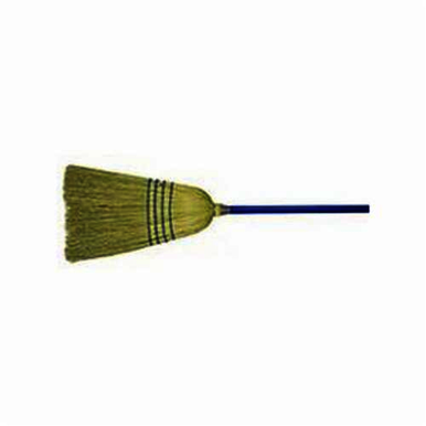 Weiler 44548 Light Industrial Upright Broom, Corn/Fiber Bristle, 17 in L Trim, Wood Handle, 57 in OAL
