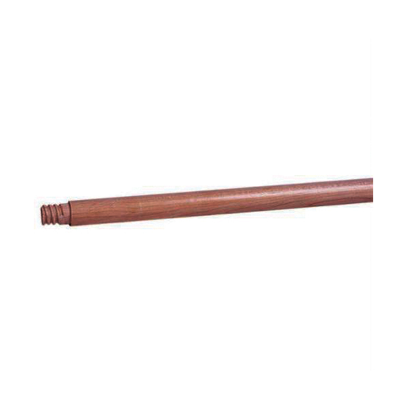 Weiler 44572 Threaded Tip Floor Brush Handle, 15/16 in Dia x 54 in L, Hardwood Handle/Wood Tip
