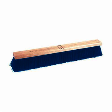 Weiler 44590 Push Broom, 24 in OAL, 3-1/4 in L Trim, Coarse Sweep Face, Blue Polypropylene Bristle