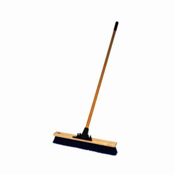 Pro-Flex 44606 Push Broom, 24 in OAL, 3-1/4 in Trim, Blue Polypropylene Bristle