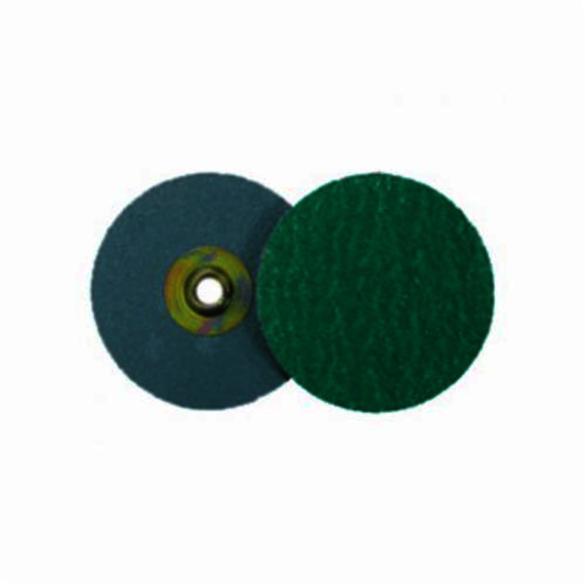 Weiler 60382 Blending Disc, 2 in Dia, 80 Grit, Medium Grade, Zirconia Alumina Abrasive, Hub Attachment