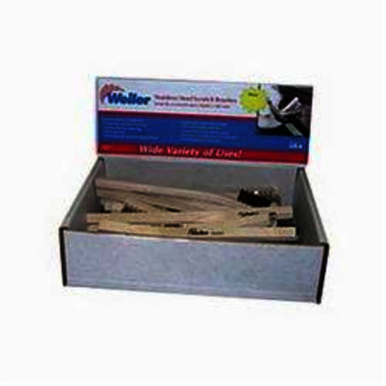 Weiler 61012 Scratch Brush, 7-1/2 in Block, 1/2 in Stainless Steel Trim