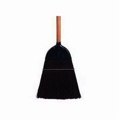 Weiler 70325 Upright Cap Broom, Polypropylene Bristle, 12 in Wire Banded Sweep Face, 10 in L Trim, Wood Handle, 55 in OAL