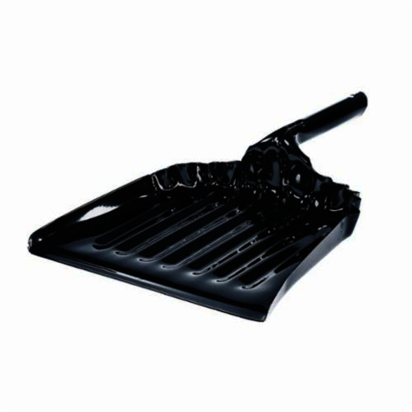 Weiler 71078 Heavy Duty Dust Pan, 13-1/2 in L x 12 in W, 20 ga Stainless Steel, Black Enamel Coated