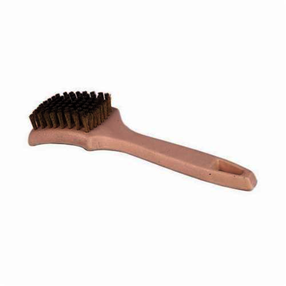 Weiler 73156 Tire Cleaning Brush, 7 x 1-9/16 in Block, 5/8 in Brass Trim