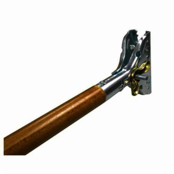 Weiler 75130 Wet Mop Handle With Plated Metal Head, 54 in L, Wood, Jaw Connection