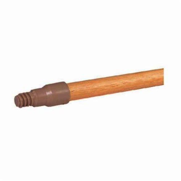Weiler 75516 Perma-Flex Tip Floor Brush Handle, 15/16 in Dia x 48 in L, Hardwood Handle/Plastic Tip
