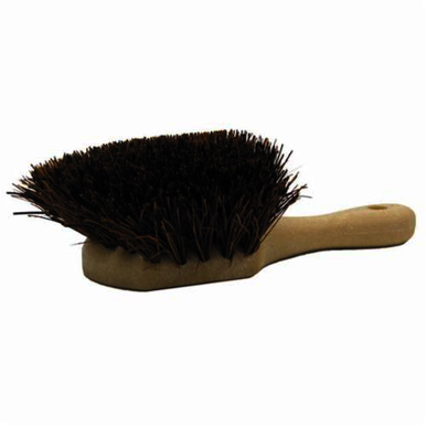 Weiler 79101 Short Handle Utility Scrub Brush, 8 in L Block, 2 in Palmyra Trim