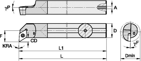 Circle Machine 2827767 GCPI50080R Indexable Boring Bar