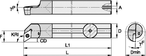 Circle Machine 2831020 CCPM61525R Indexable Boring Bar