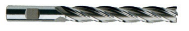 YG-1 09395CC E2175 Center Cut Extra Long Length Imperial Single End Square End Mill, 7/8 in Dia Cutter, 5 in Length of Cut, 6 Flutes, 7/8 in Dia Shank, 7-1/4 in OAL, TiCN Coated