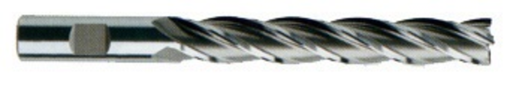YG-1 09395CC E2175 Center Cut Extra Long Length Imperial Single End Square End Mill, 7/8 in Dia Cutter, 5 in Length of Cut, 6 Flutes, 7/8 in Dia Shank, 7-1/4 in OAL, TiCN Coated