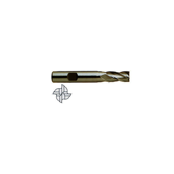 YG-1 Cutting Tools 07915QH Mill Diameter 1/2 in, Number of Flutes 4, Length of Cut 1-1/4 in, Square End Mill