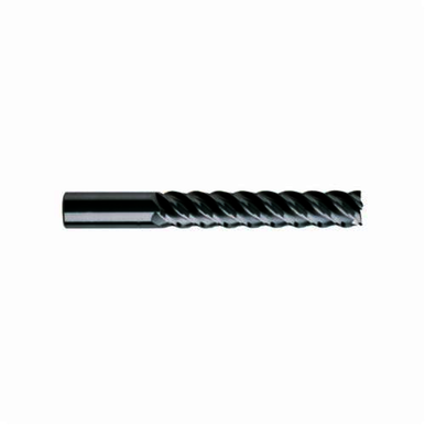 YG-1 59598TH E5073 Extra Long Length End Mill, 3/4 in Dia Cutter, 4 in Length of Cut, 5 Flutes, 3/4 in Dia Shank, 6 in OAL, Hardslick Coated