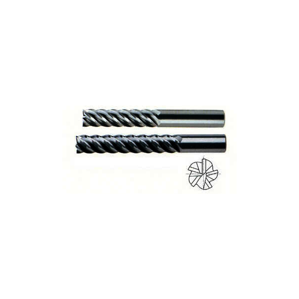 YG-1 86579TH E5067 Regular Length Single End End Mill, 5/16 in Dia Cutter, 13/16 in Length of Cut, 5 Flutes, 5/16 in Dia Shank, 2-1/2 in OAL, Hardslick Coated
