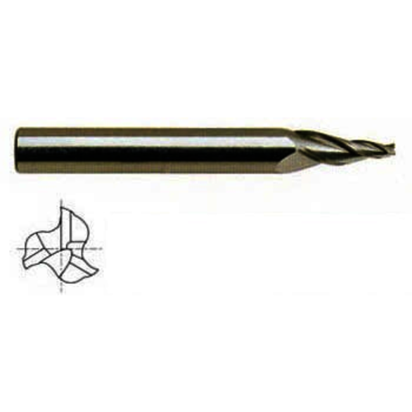 EM 3 FLUTE REGULAR LENGTH TAPERED