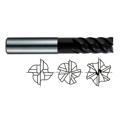 YG-1 Cutting Tools 99101 1/4 in Diam, 1/2 in LOC, 4, Roughing End Mill