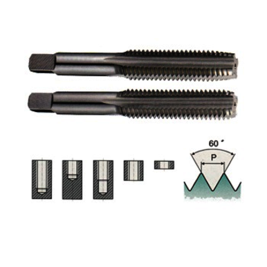 YG-1 A9368 A9 Multi-Purpose Single End Straight Flute Hand Tap, Right Hand Cutting, M8x1.25 Thread, D5 Thread Limit, Bottoming Chamfer, 4 Flutes, Bright, HSS-V