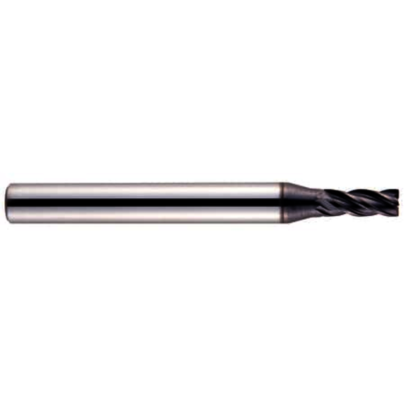 YG-1 EMB42050 EMB42 V7 MILL INOX Center Cut High Performance Metric Short Length Variable Helix End Mill, 5 mm Dia Cutter, 10 mm Length of Cut, 4 Flutes, 6 mm Dia Shank, 54 mm OAL, AlTiN Coated