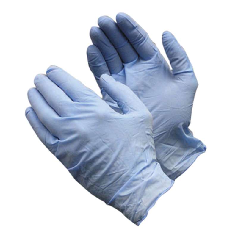 PIP® Ambi-dex® Turbo 63-332PF/XL Disposable Gloves, XL, Nitrile, Blue, 9.4 in L, Non-Powdered, Textured Grip, 5 mil THK, Application Type: Industrial Grade, Ambidextrous Hand